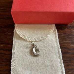 James Avery Silver Moon and Star Pendant